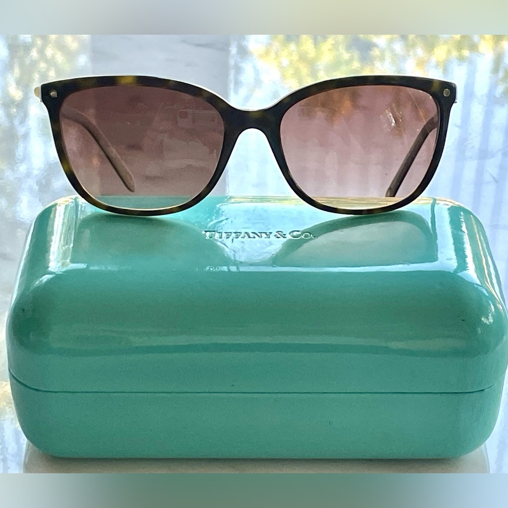 Tiffany & Co. TF4105HB sunglasses w/Tiffany Case, brown lenses, 140/55